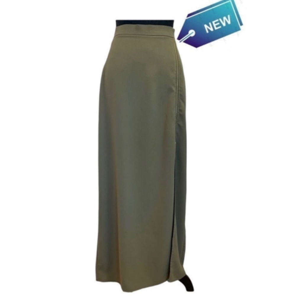 𝅺DYNAMITE NWT jupe zip slit maxi skirt in Tarmac size XS
